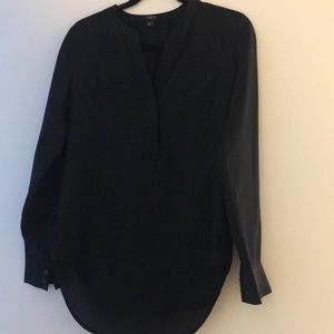 Ann Taylor 100% Silk Long-Sleeve Blouse